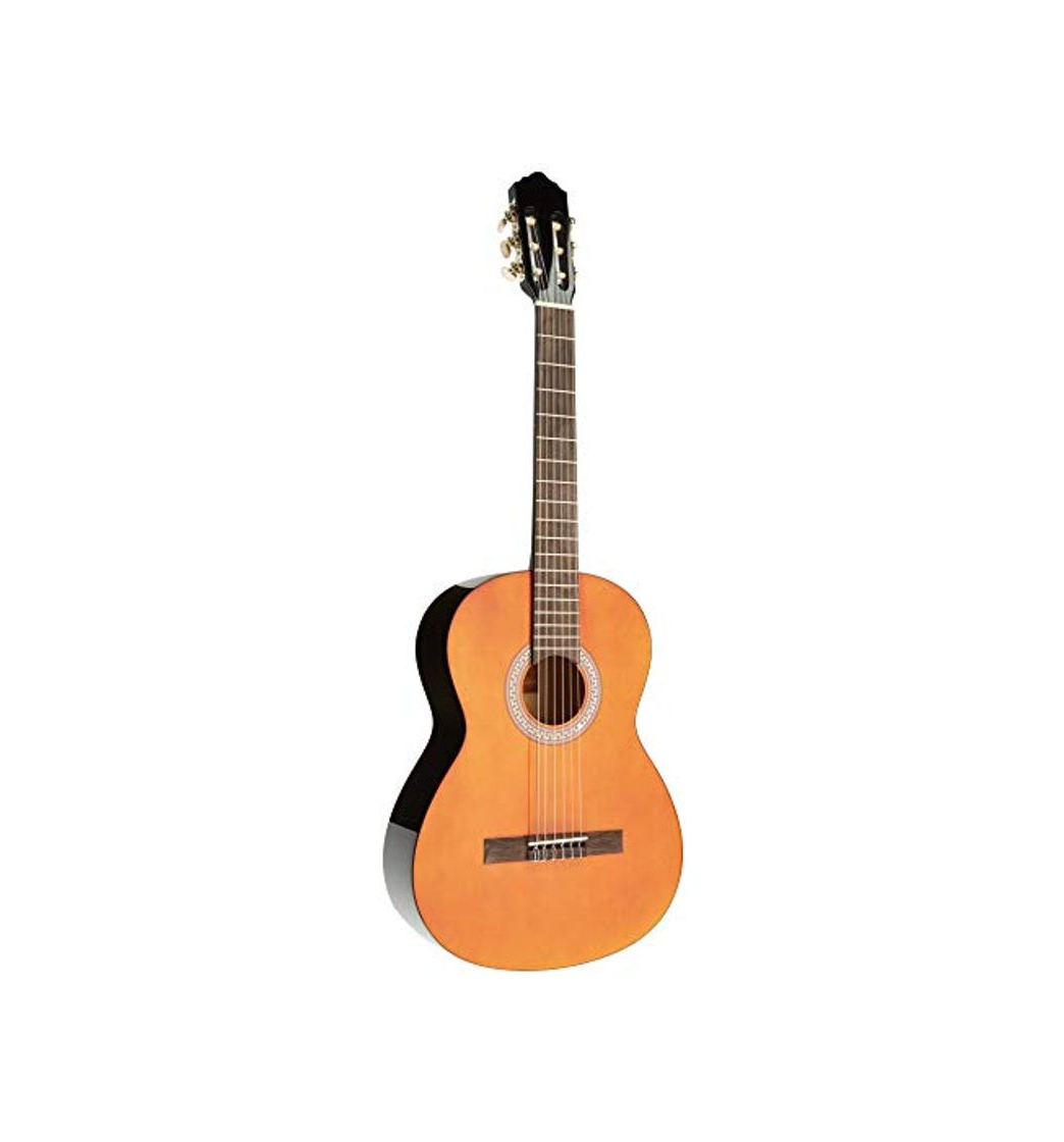 Electrónica NAVARRA NV11 - Guitarra clásica 4/4 honey con bordes negro incl. funda