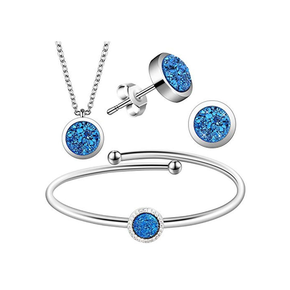 Fashion Lictin Juegos de Joyas Mujer -Conjunto de Collares Pulseras Pendientes para Mujer