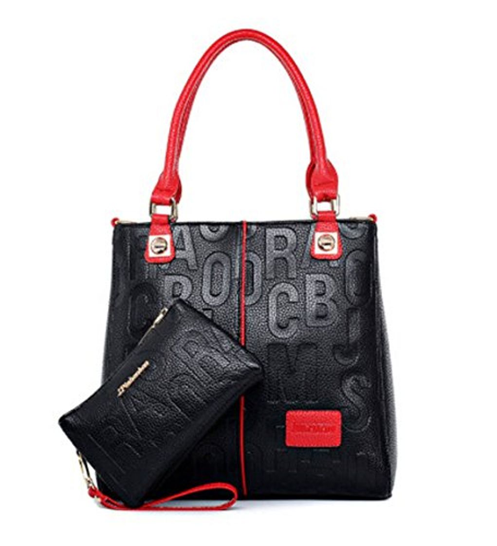 Social DEERWORD Para mujer Bolsos bandolera Carteras de mano Bolsos totes Carteras de mano con asa Cuero Fekete