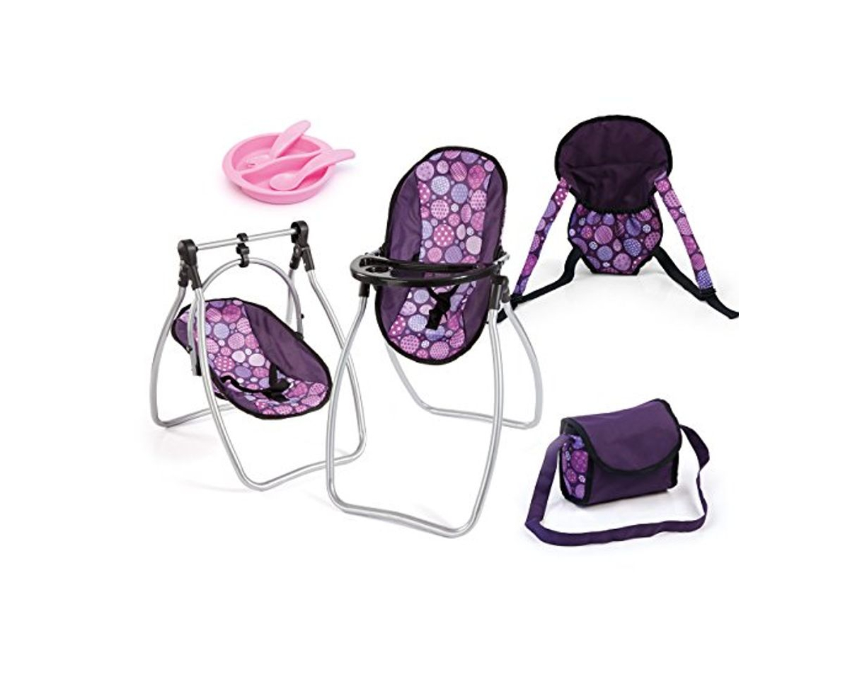 Product Bayer Design- Silla Alta, Kit de Accesorios 9 en 1, Color Lila