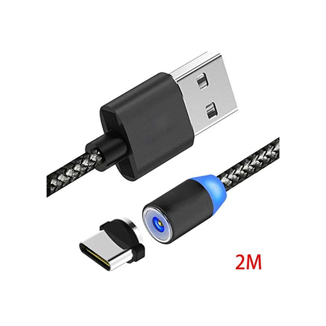 Social Regard L Tipo-C TPE 360 Grados imán Cable del Cargador de 2