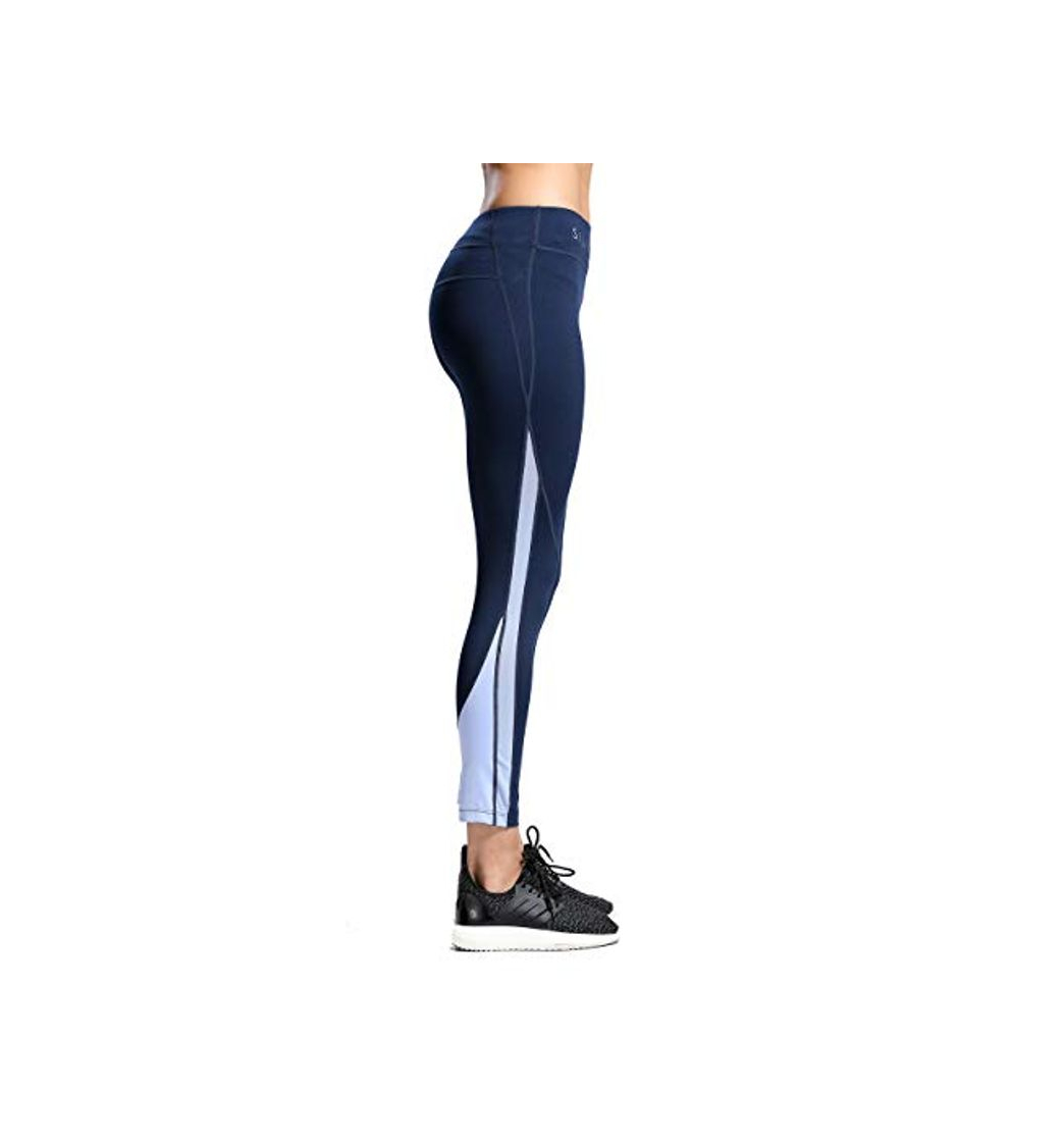 Product SILIK para mujer entrenamiento deportivo leggings deportivos pantalones largos de yoga gimnasio pantalones para correr medias Azul S