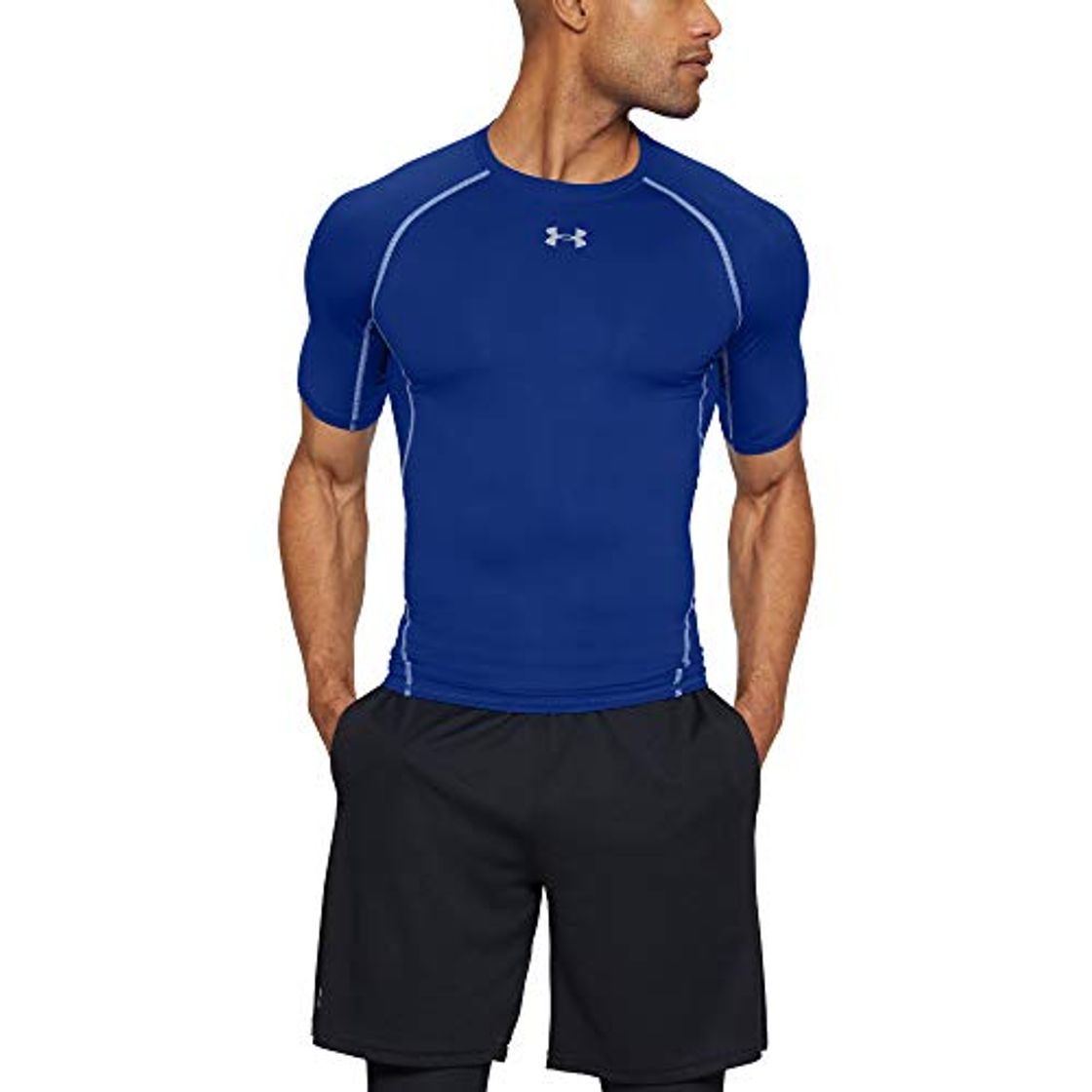 Product Under Armour UA Heatgear Short Sleeve Camiseta, Hombre, Azul