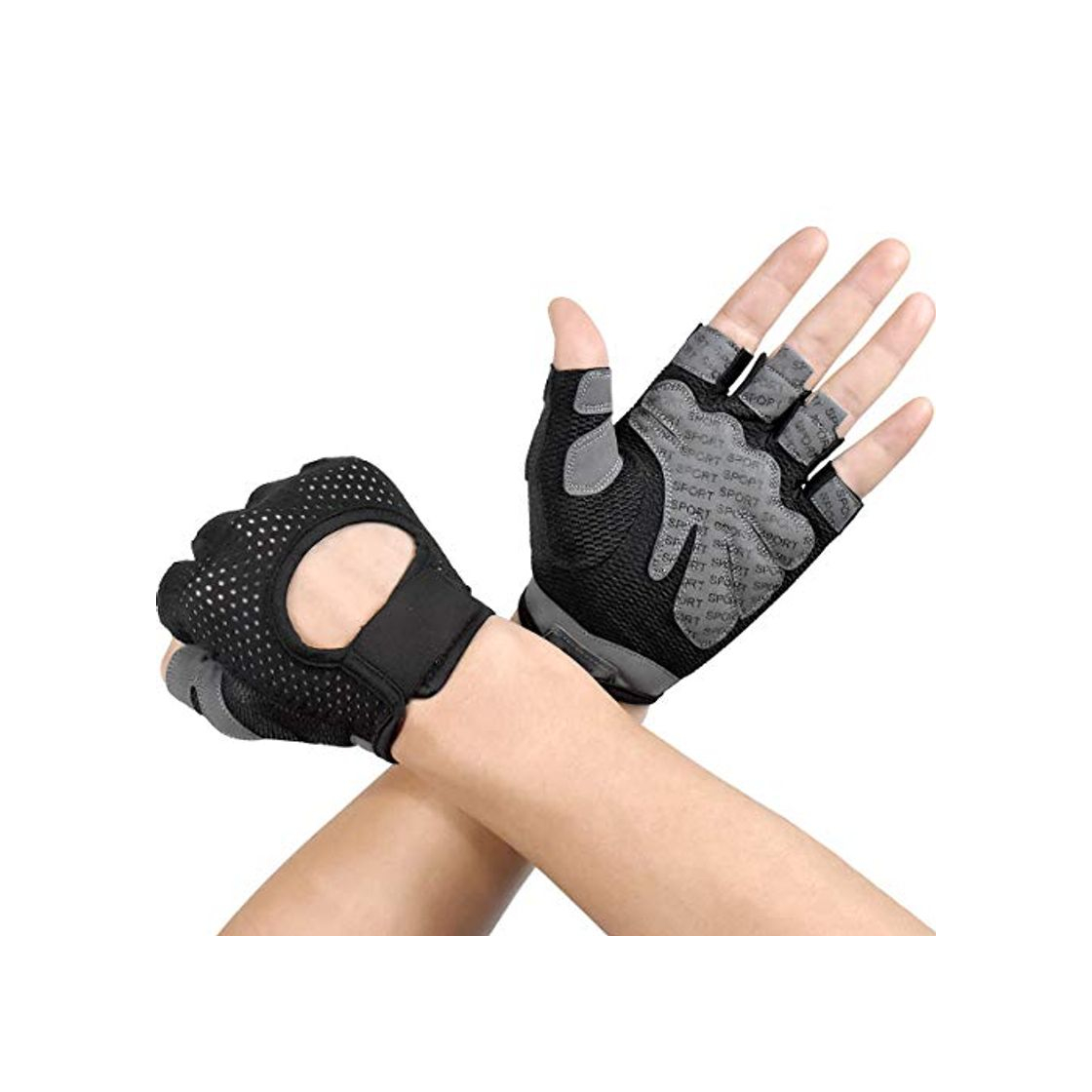 Product Dokpav Guantes Gimnasio Hombre Mujer, Gym Guantes Transpirable con Protección Completa de