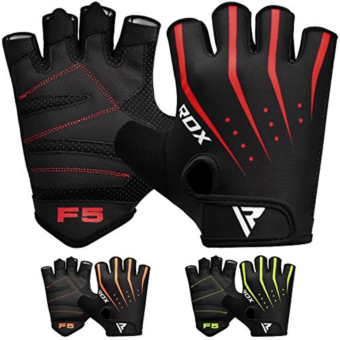 Productos RDX Guantes Gimnasio Pesas Musculacion Fitness Entrenamiento Transpirable Powerlifting Ejercicio de Entrenamiento de Soporte de muñeca