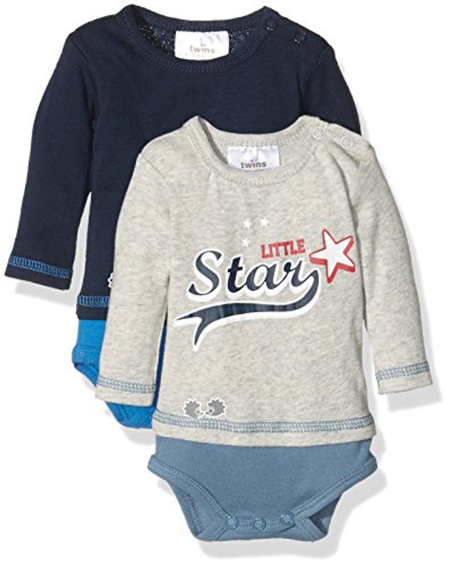 Product Twins Body Little Star Body Bebé Pack de 2 Azul