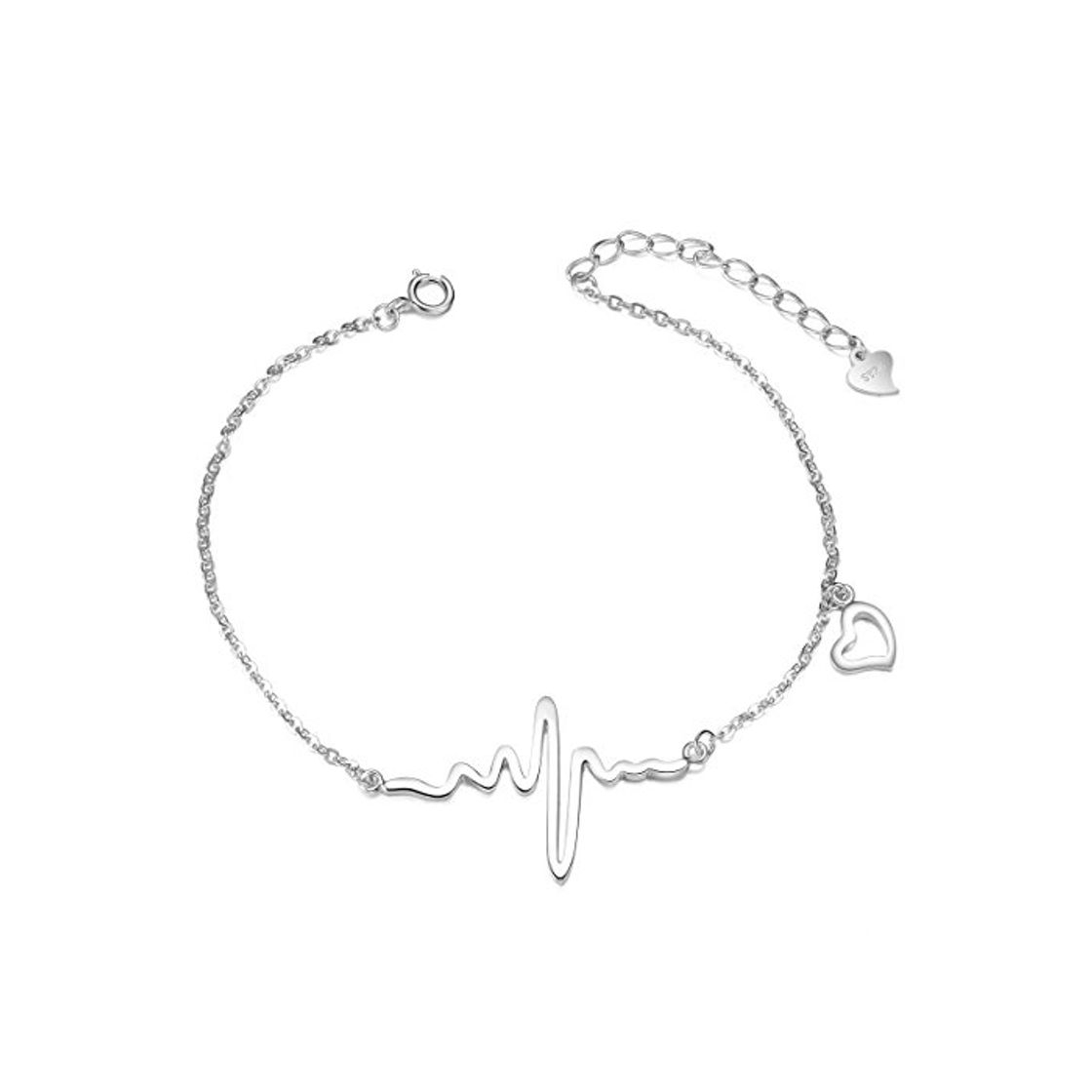 Producto SHEGRACE Pulsera de Corazon Mujer de 925 Plata de esterlina con el