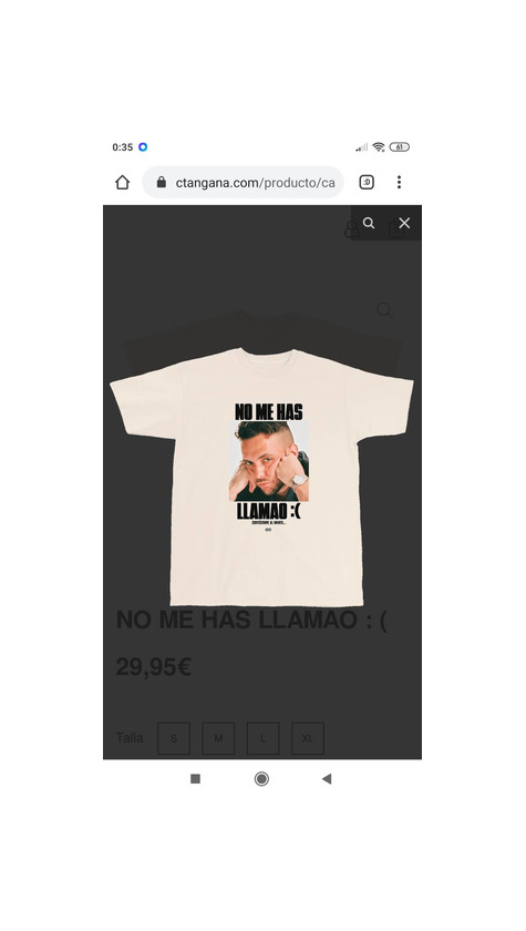 Product Camiseta C Tangana No me has llamao