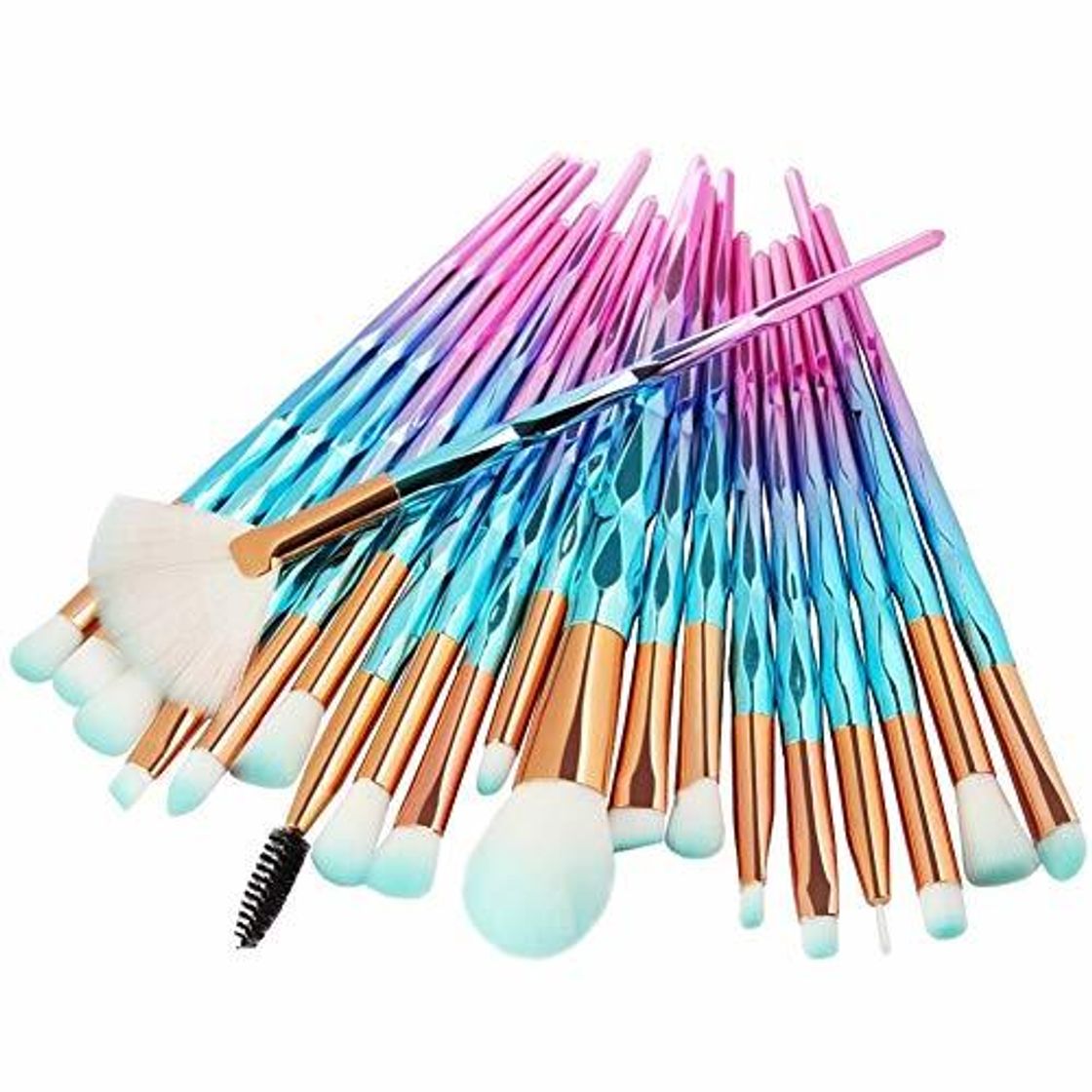 Social ZRDY MAANGE 20 Unids Mujeres Maquillaje Pinceles Set Polvo Fundación Pincel Sombra