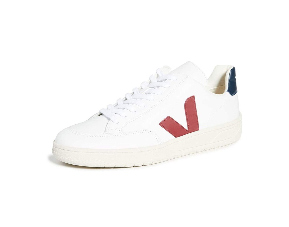 VEJA V-12 Leather Zapatillas Moda Hombres Blanco