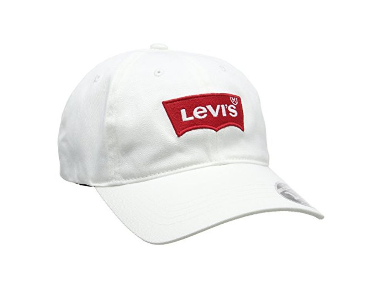 Moda Levi's Big Batwing Flex Fit Gorra de béisbol, Blanco