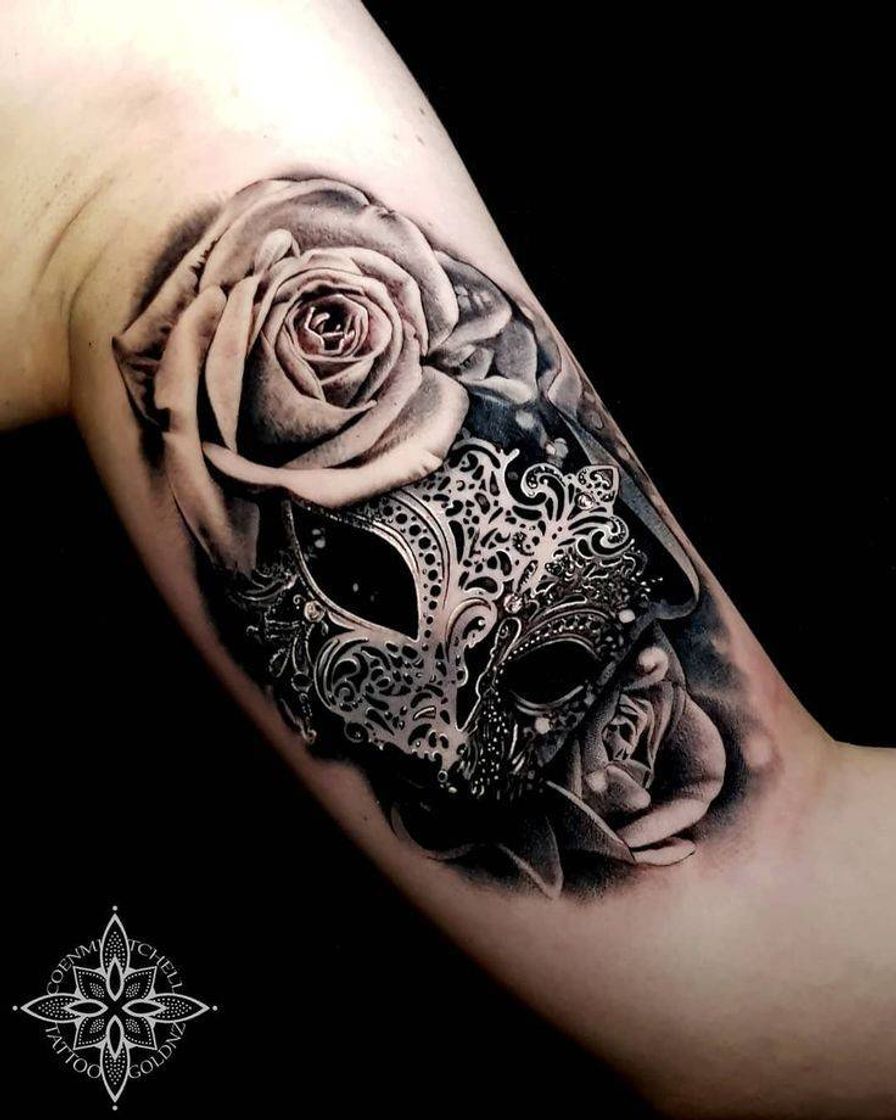 Social Tatuaje de Mascara Veneciana 