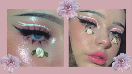 ・ﾟ: * ・ﾟ:* a floral angelic look/tutorial*:☁️・ﾟ *: ・ﾟ - YouTube