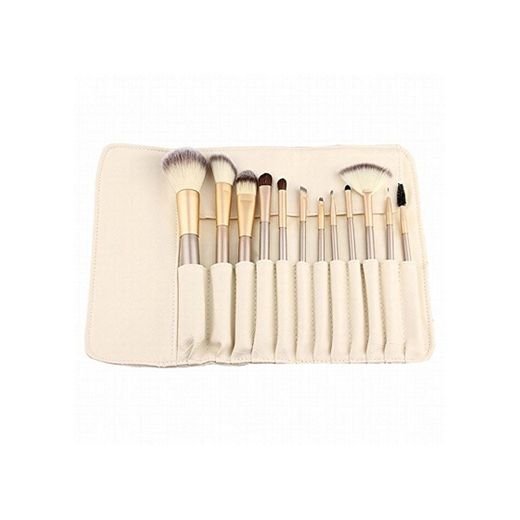 LZYMSZ 12 piezas Set de pinceles maquillaje profesional Kit de maquillaje esencial