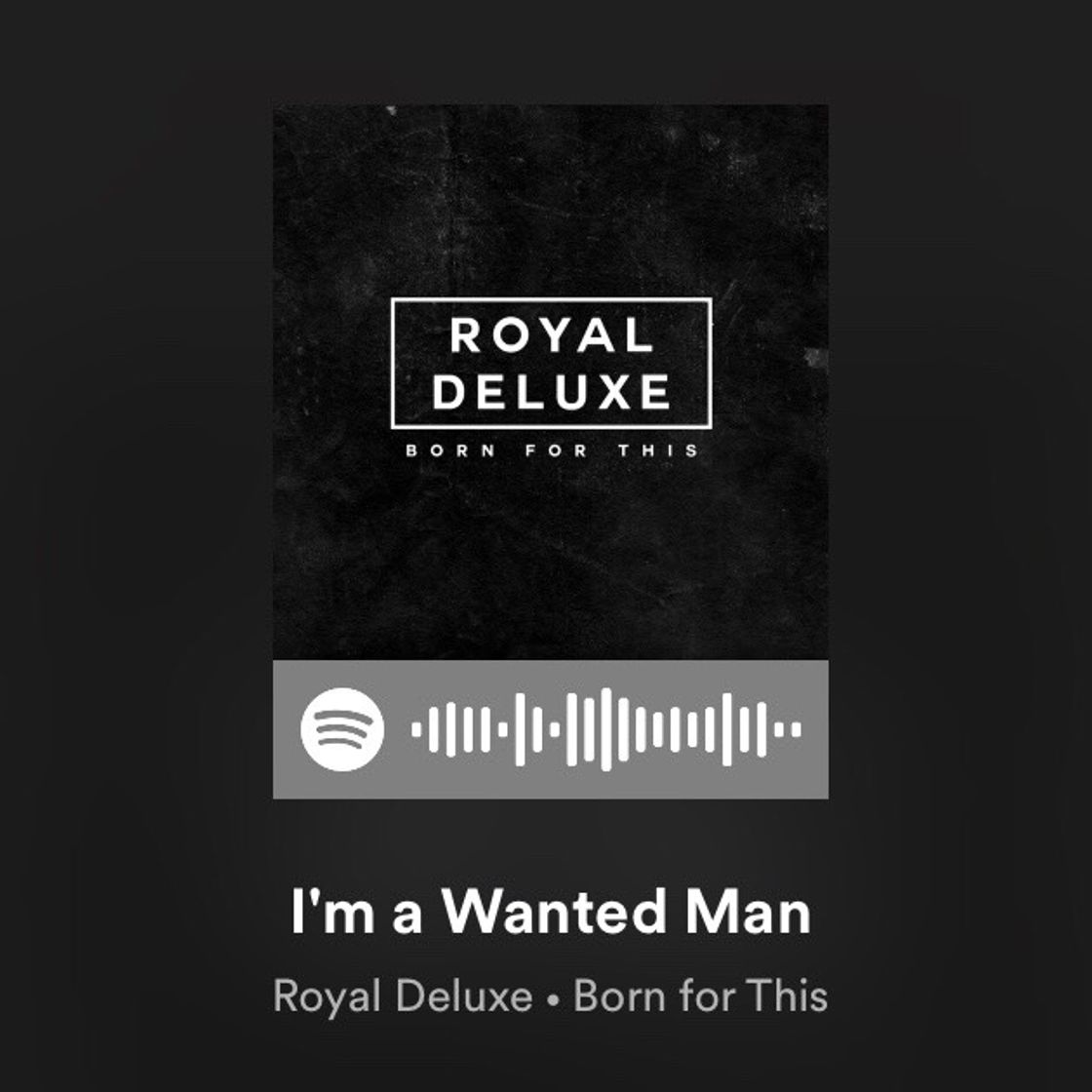 Moda I’m a Wanted Man - Royal Deluxe