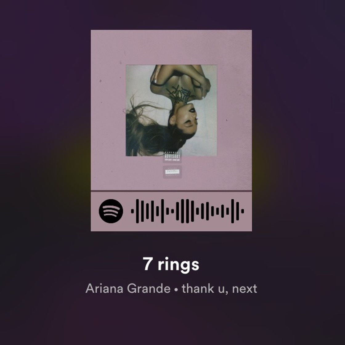 Canción 7 rings - Ariana Grande