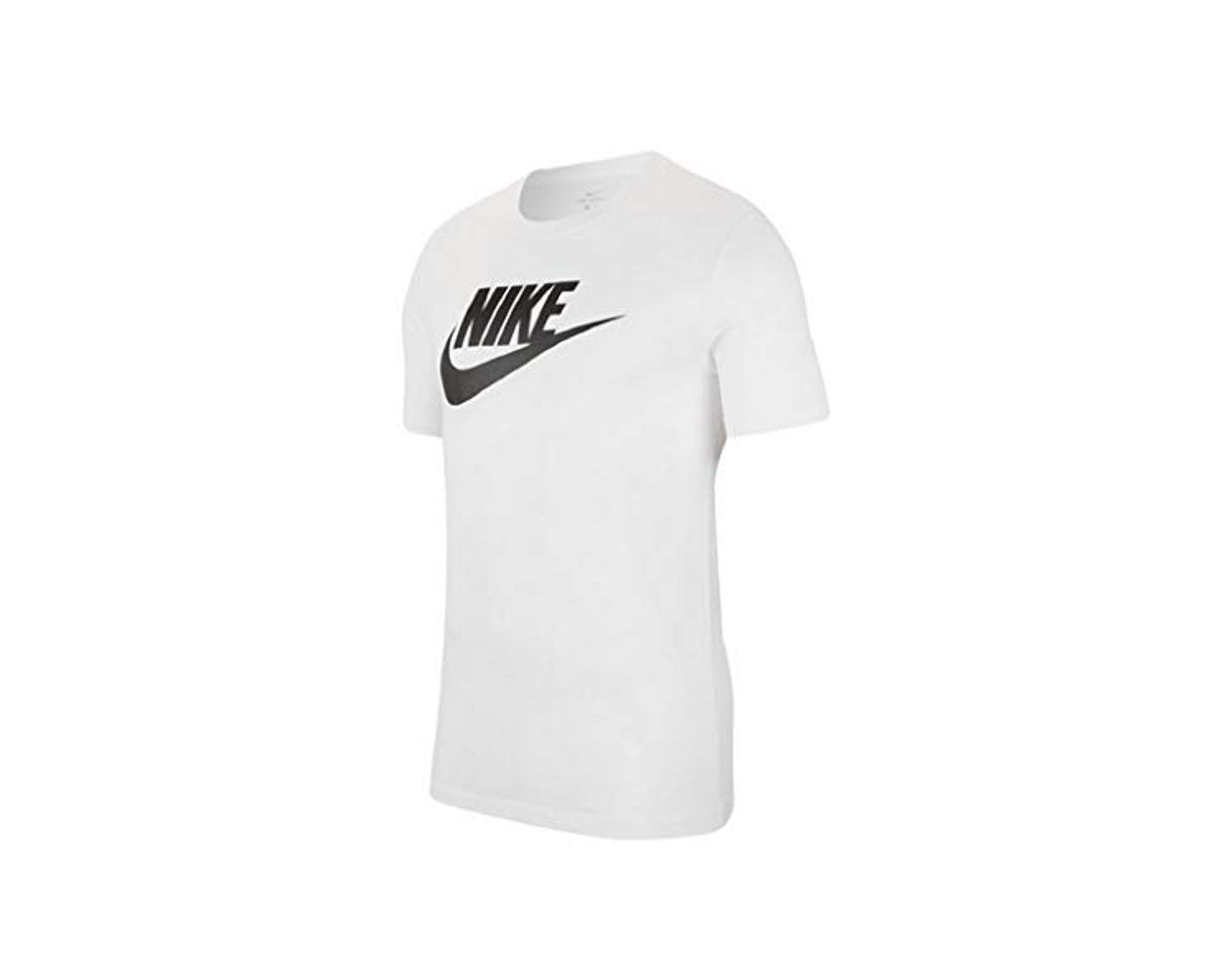 Moda Nike Futura Icon - Camiseta, Estampado., Redondo, Hombre, color negro