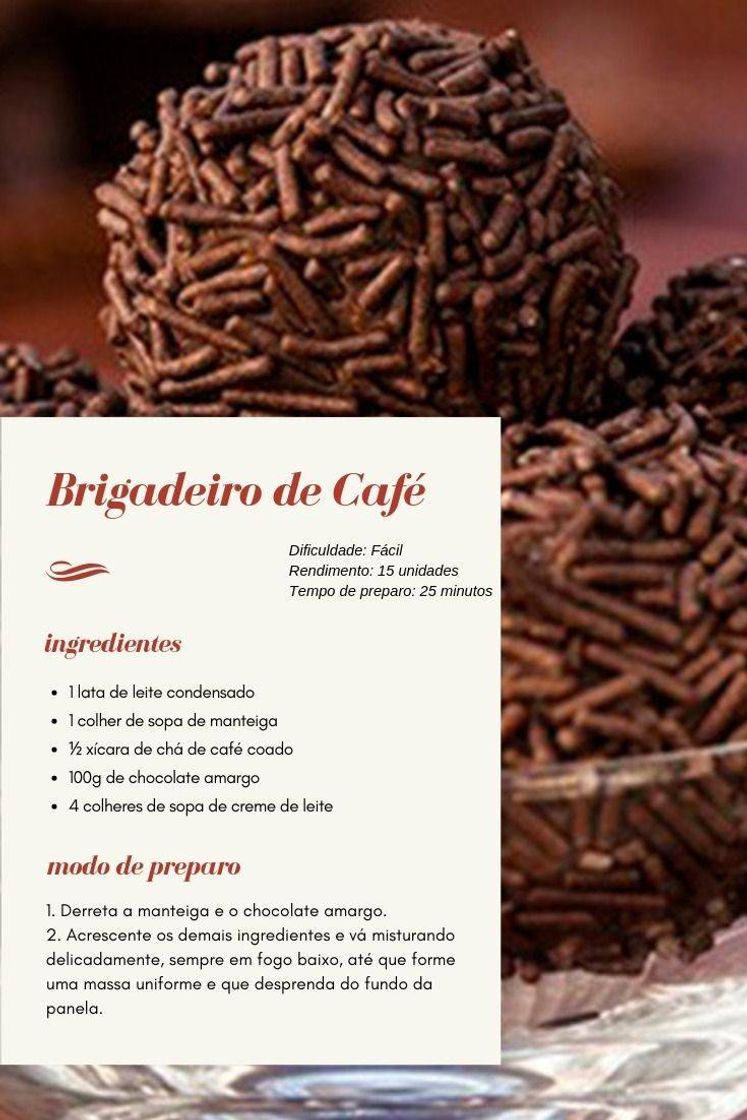 Moda Brigadeiro de Café •