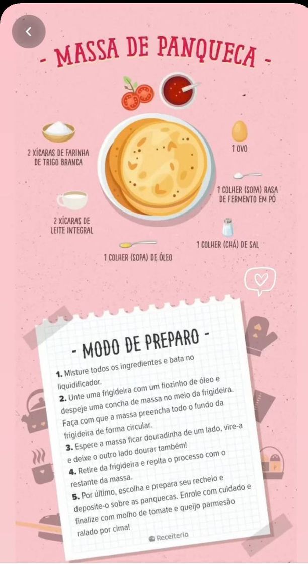 Moda Massa de panqueca 🥞