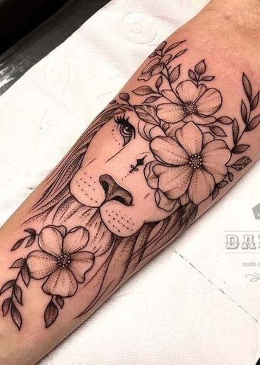 Tatuagem de leão 