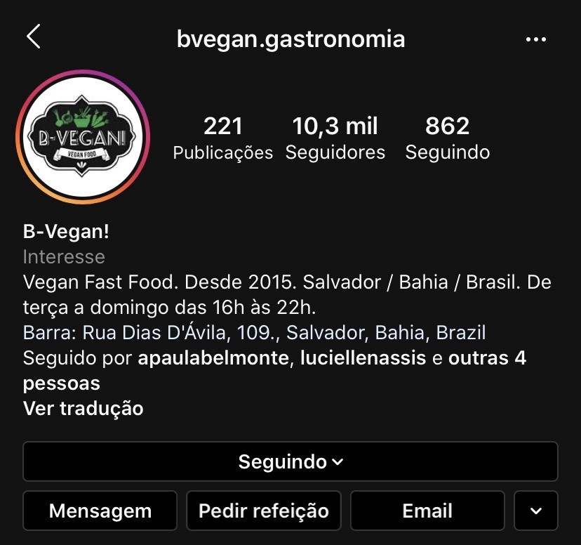 Restaurantes B Vegan Pituba