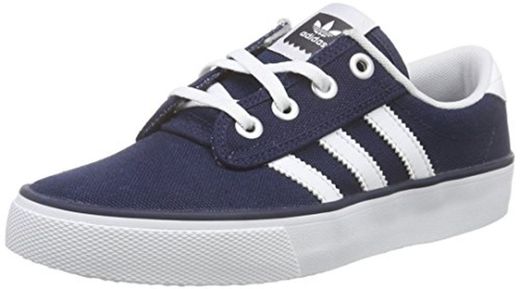 adidas Kiel - Zapatillas para hombre, color azul marino / blanco, talla