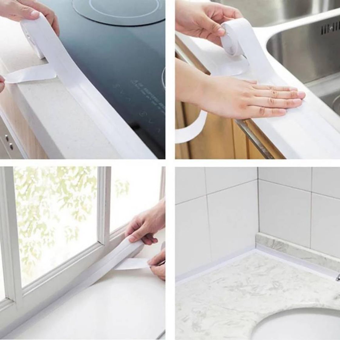 Social Tira adhesiva a prueba de agua para baño y cocina