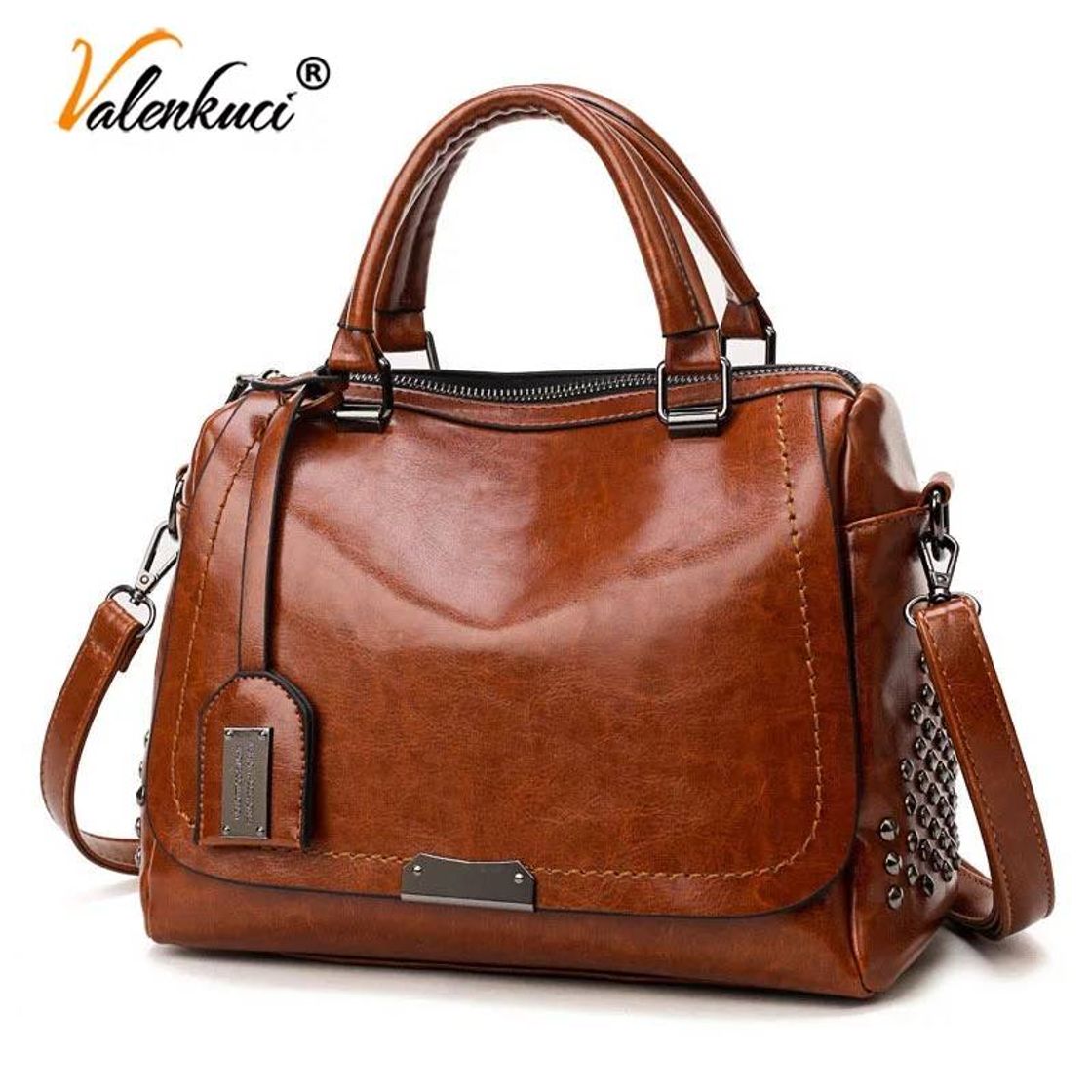 Social Bolso de cuero casual 