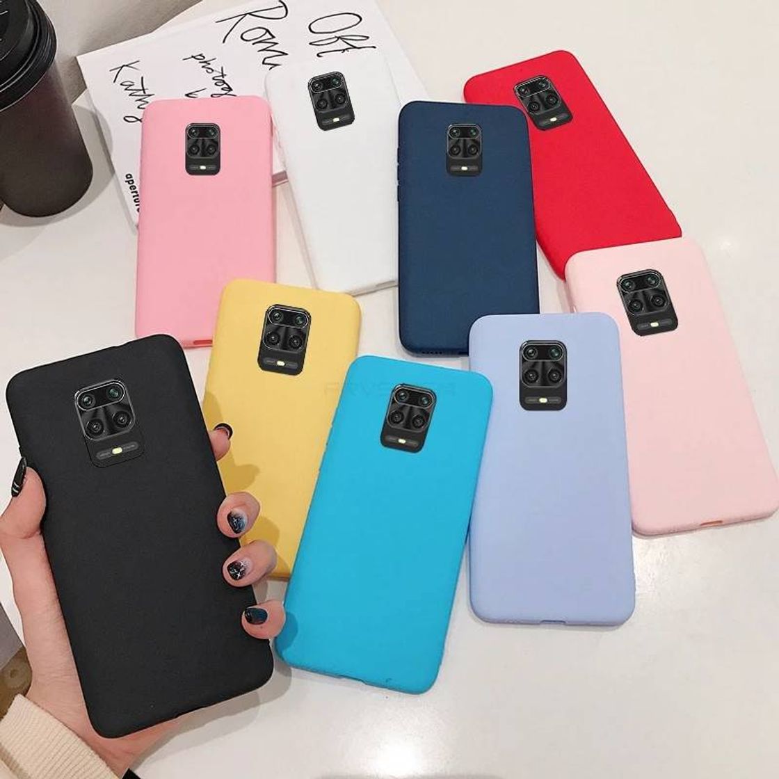 Social Case de silicon para Xiaomi Redmi Note 9 pro
