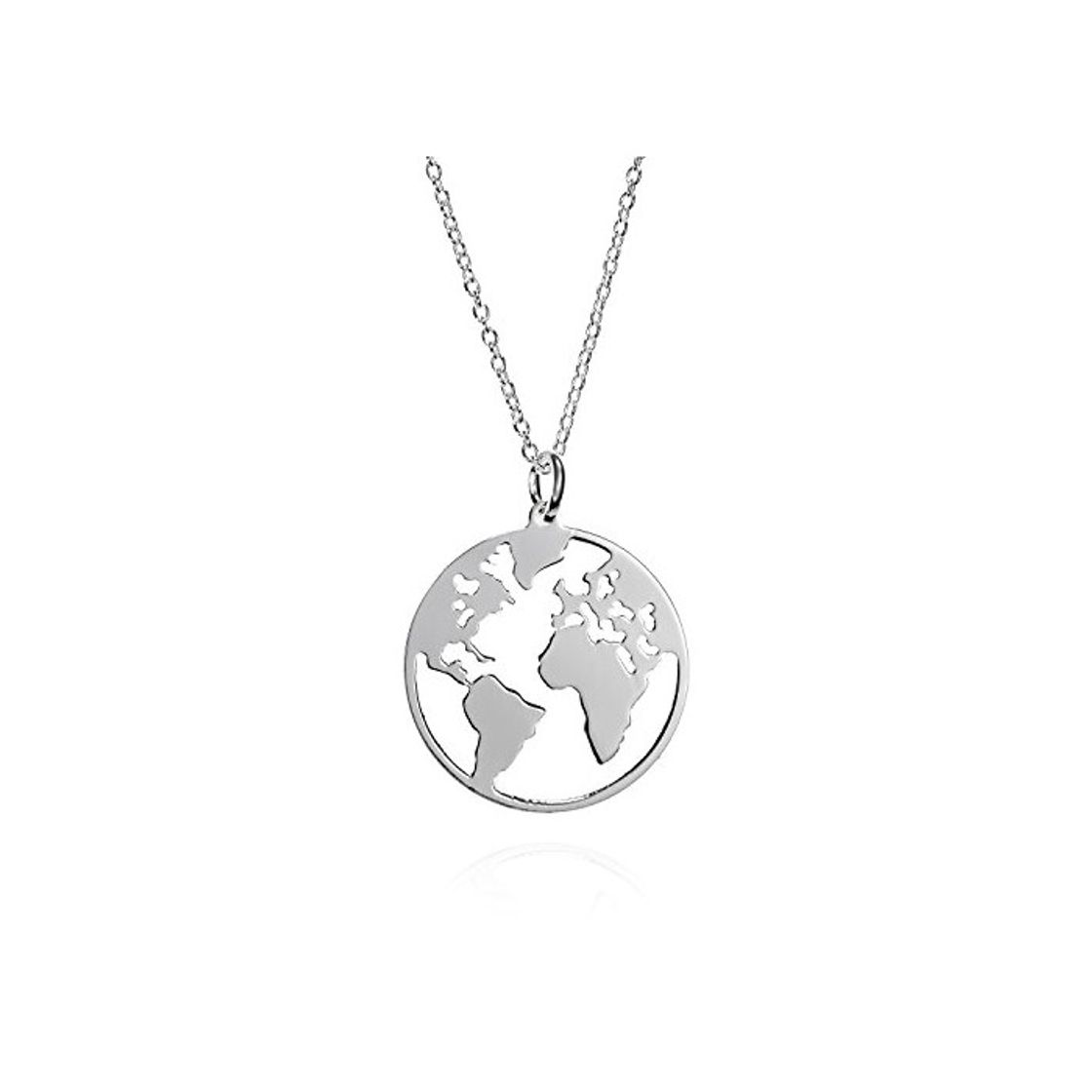 Social Collar Mundo de Plata de Ley con Cadena de Plata 42 cm