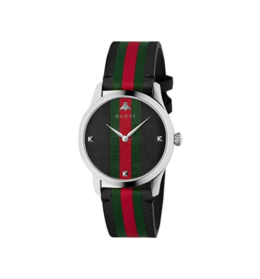 Moda Reloj Gucci YA1264079 Negro Acero 316 L Unisex