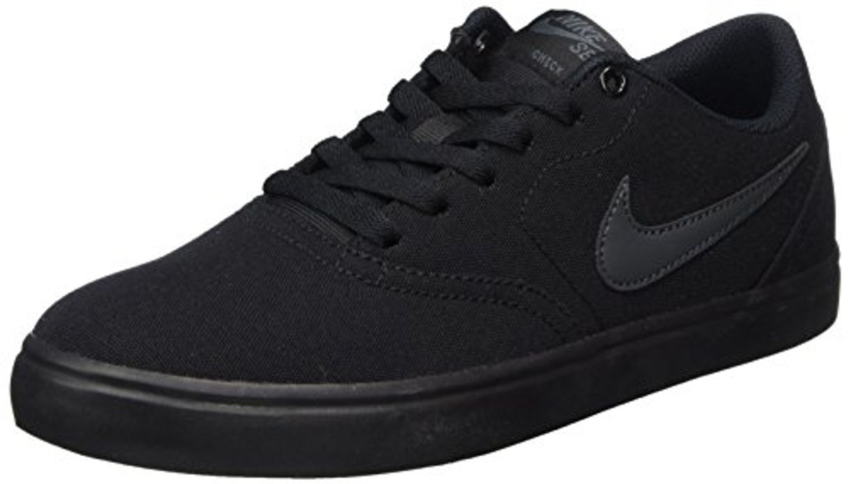 Social Nike SB Check Solar Cnvs, Zapatillas de Skateboarding para Hombre, Negro