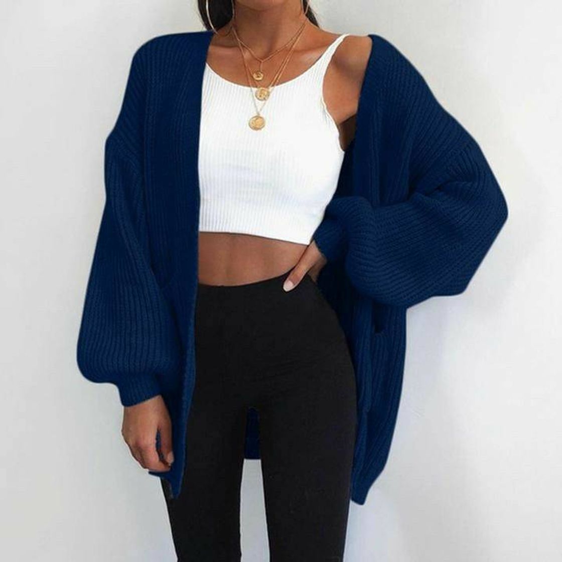 Moda Rib Knit Cardigan