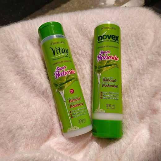 Kit Shampoo e Condicionador Super Babosão Vitay Novex