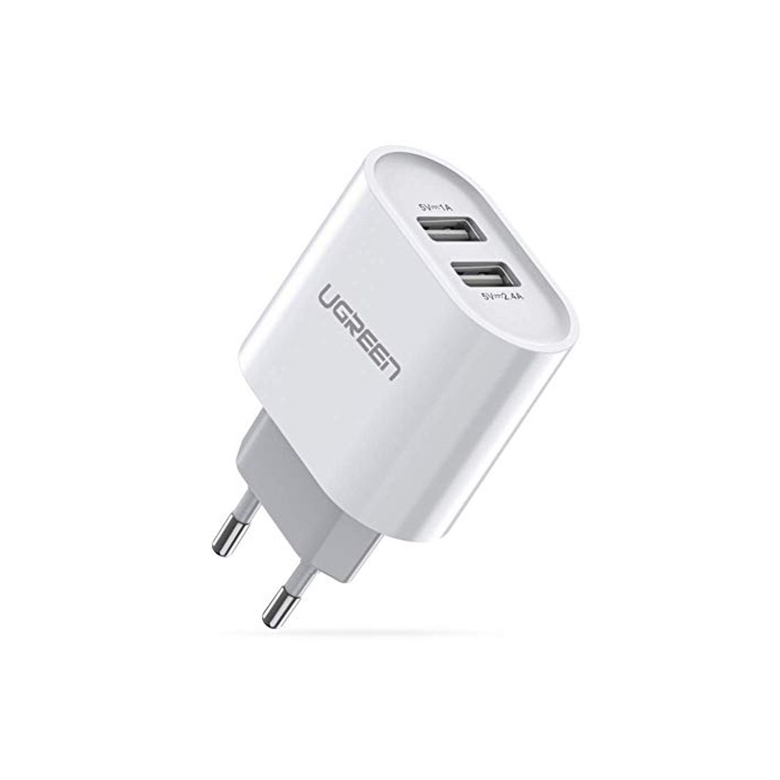 Social UGREEN Cargador USB Pared con Dos USB Puertos 5V 2.4A y 5V
