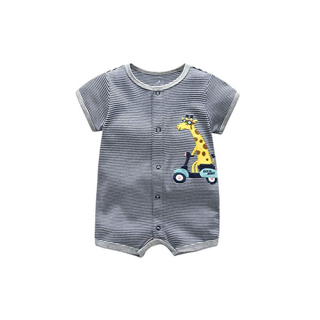 Producto Bebé Pijama Niños Pelele de Algodón Body Manga Corta Verano Jumpsuit 3