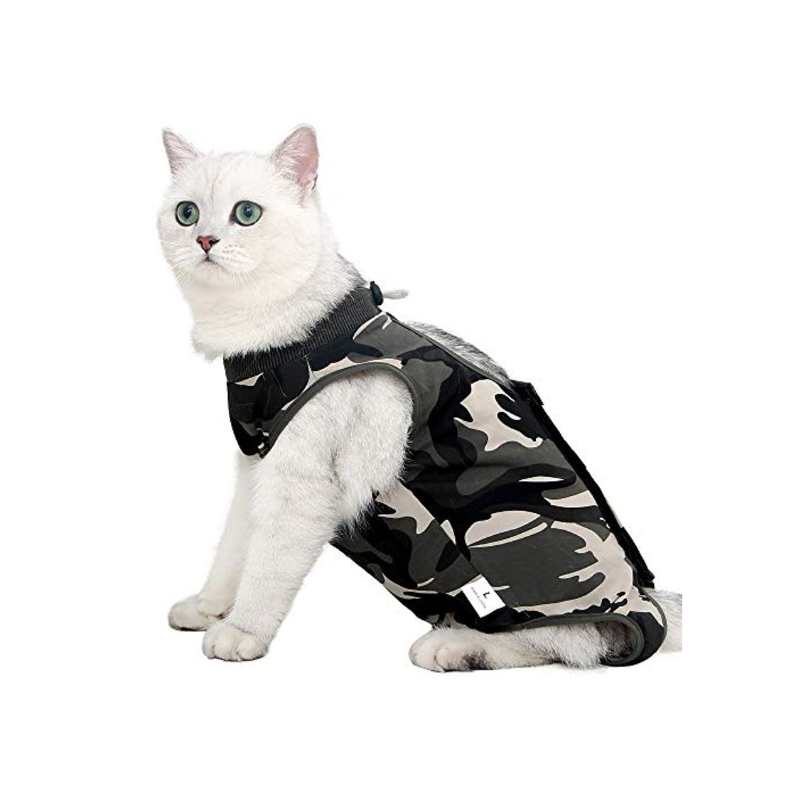 Product Traje de recuperación para gatos con anti lamida para heridas quirúrgicas abdominales Ropa para mascotas en casa blanda Cuello en E Alternativa para gatos Perros después de la cirugía Desgaste