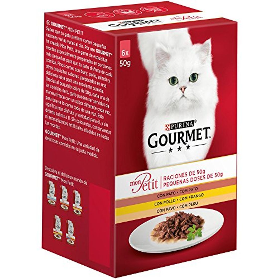 Producto Purina Gourmet Mon Petit conmida para gatos con Pato