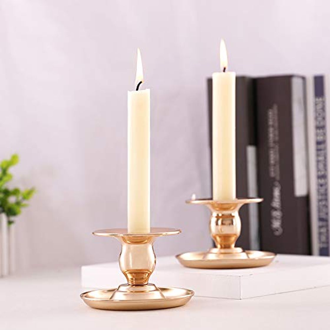 Product GoMaihe Candelabros de Hierro Dorado Retro 2Pcs