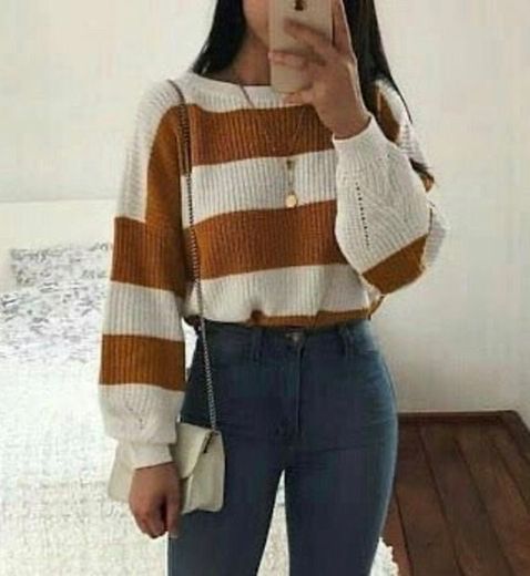 Casual white/brown