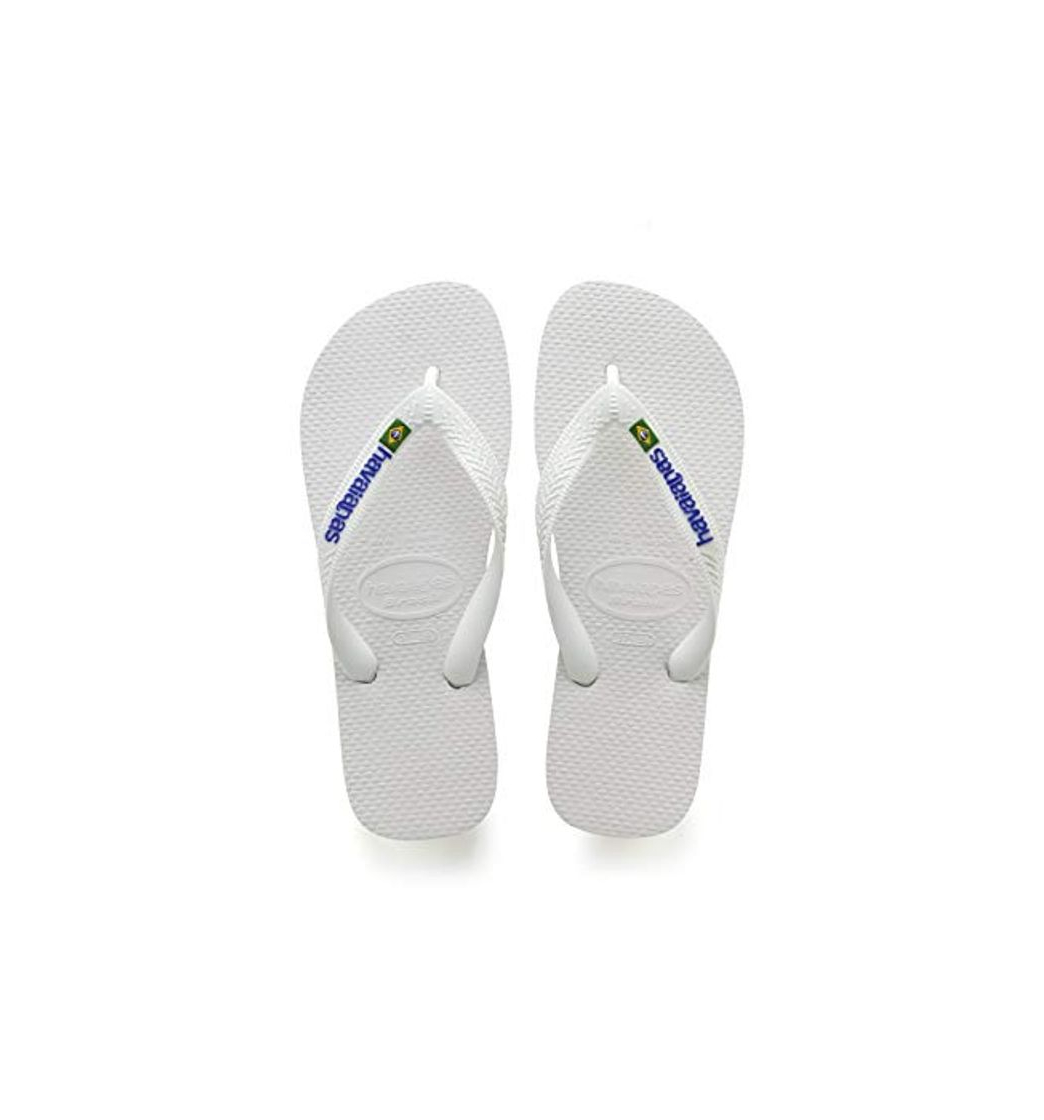 Products Havaianas Brasil Logo, Chanclas Unisex niños, Blanco