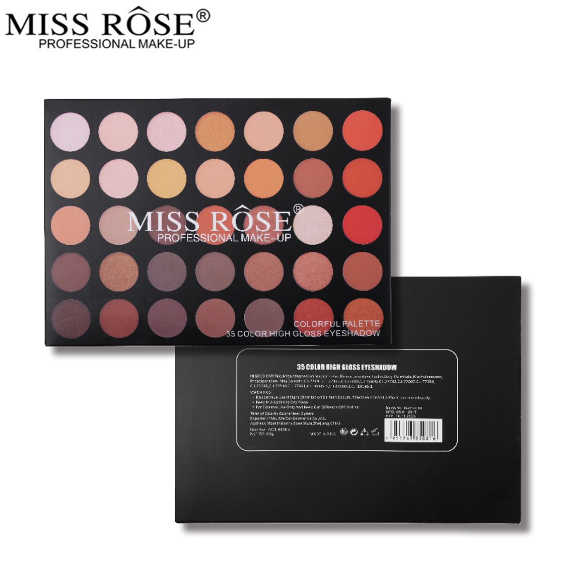 Fashion Miss Rôse 35 color high gloss eyeshadow 