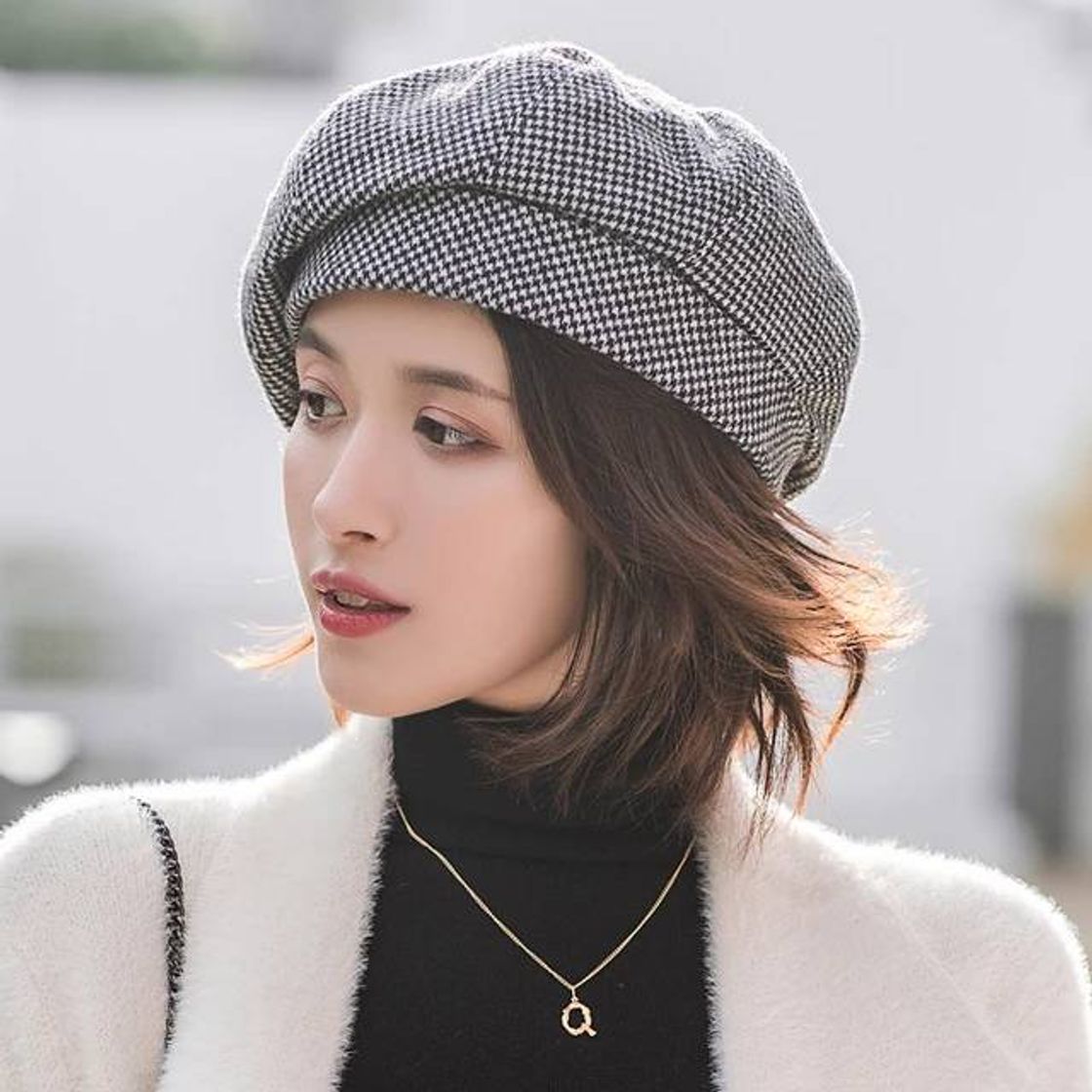 Product Boina de lana para mujer elegante de invierno 