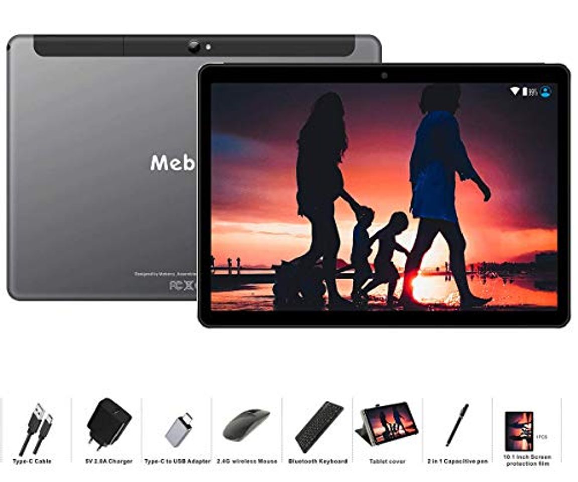 Electronic MEBERRY Tablet 10 Pulgadas Android 9 Pie Ultrar-Rápido Tablets 4GB RAM