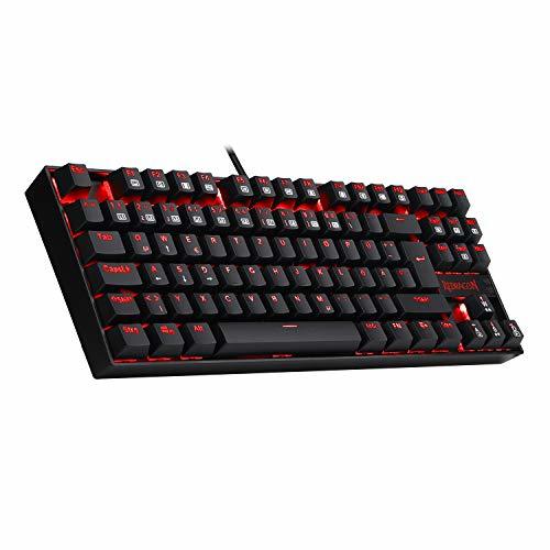 Producto Redragon K552-DE Gaming Tastatur Mechanische Ergonomische Tastatur Kumara RGB LED Rot Beleuchtet