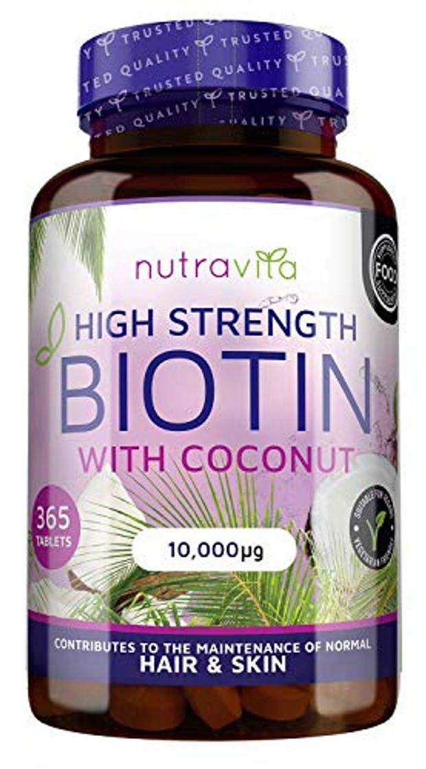 Beauty Biotina Vegana con Aceite de Coco para el Crecimiento del Cabello