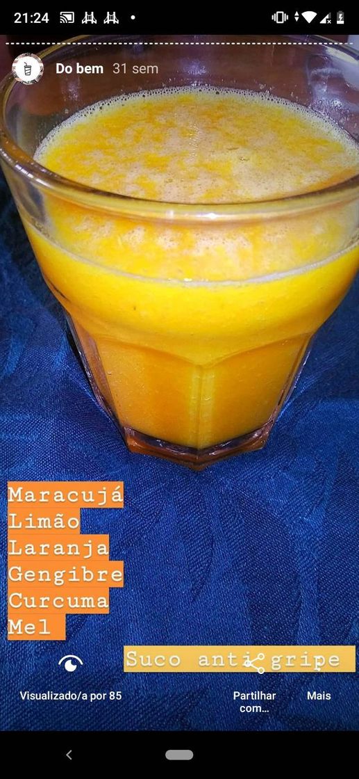 Fashion Suco do bem com curcuma