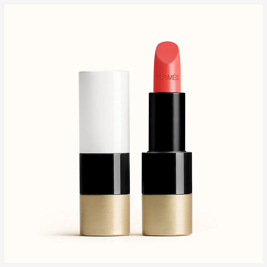 Productos Rouge Hermes, Satin lipstick, Corail Flamingo