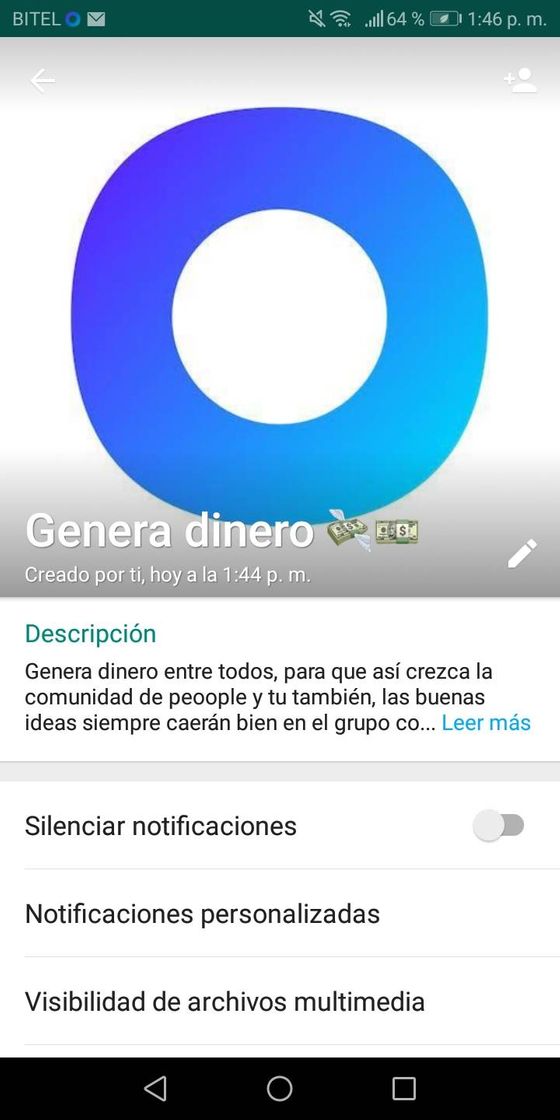 Un grupo de WhatsApp para generar dinero entre todos 