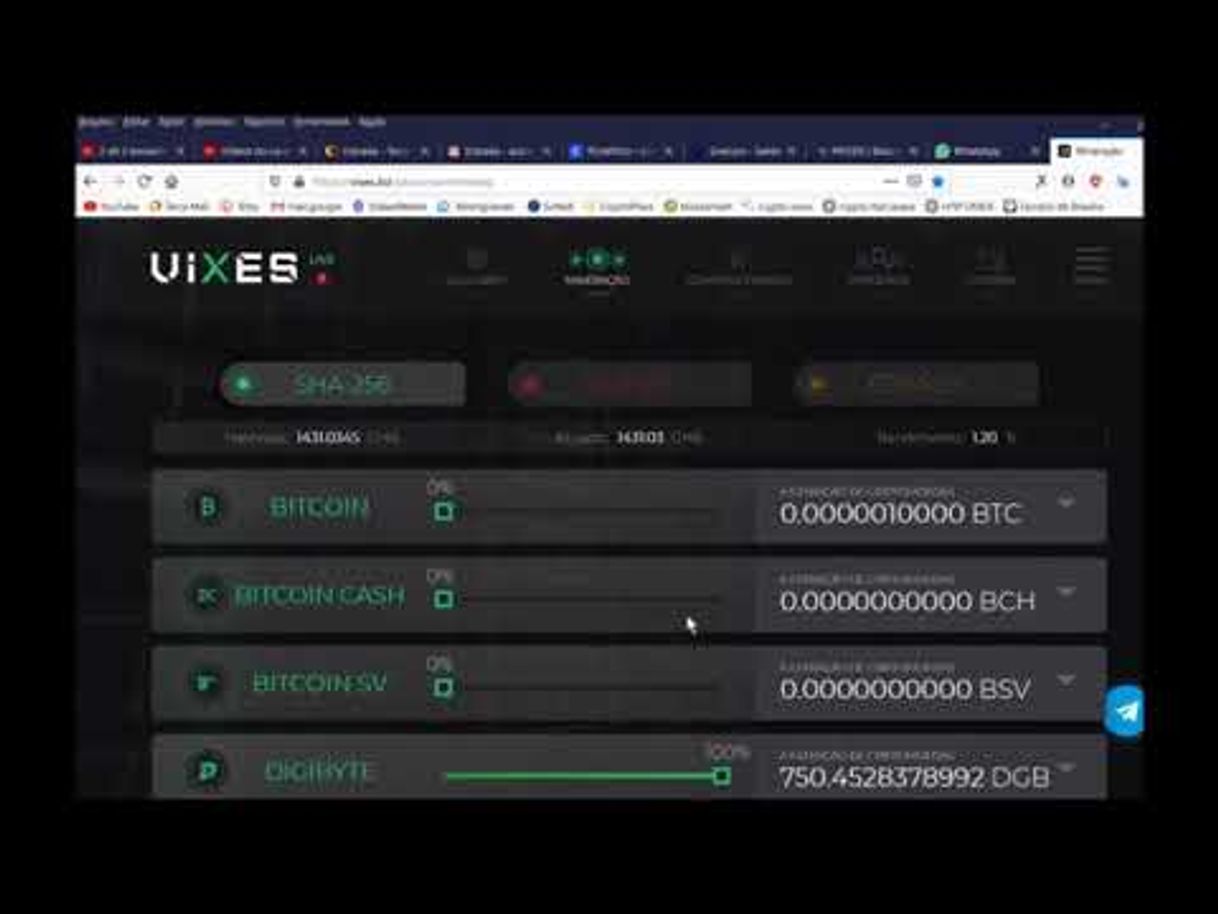 Minerando Criptomoedas - VIXES
